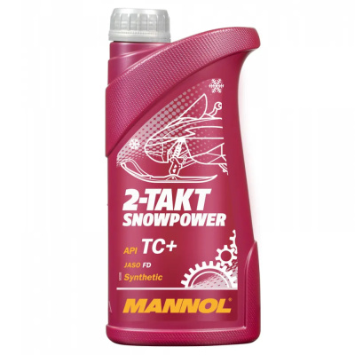 Масло моторное для 2-такт.снегоходов MANNOL 2-такт SNOWPOWER 1л