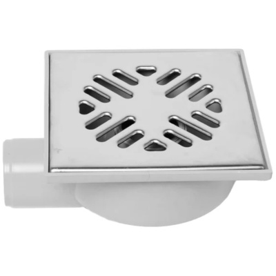 Трап 50 с гориз. спуском "сухой" ПП решетка 150*150 нерж. сталь ТАТПОЛИМЕР