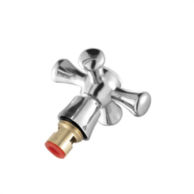 Маховик металл крест с кранбуксой 90 гр., керамика (комплект) 10 шт./кор.