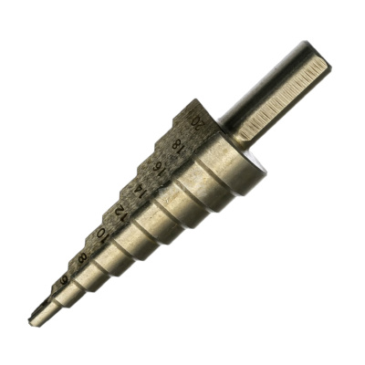 Сверло ступенчатое HSS по металлу, 9 ступеней (4-20мм) ФИТ