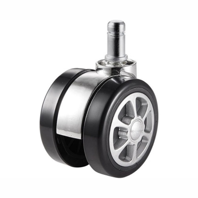 Колесо мебел. штырь М11 60мм хром со спицами  (60-25-01)