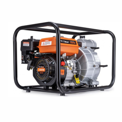 Мотопомпа бензиновая FoxWeld 1350T80 для грязной воды