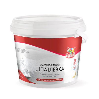 Шпатлевка масляно-клеевая 1,8кг OLECOLOR