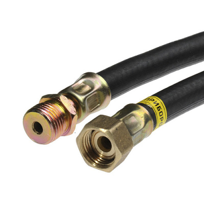 Шланг д/газа 1/2" г/ш 200 см, чёрный 