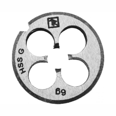 Плашка D-COMBO круглая ручная М10х1.25, HSS, Ф30х11 мм MD10125 