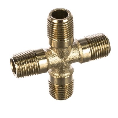 Переходник 1262/2 крест ММММ 1/4"