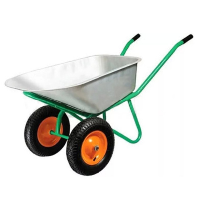 Тачка строит. 2-колес. MAWIPRO арт. ТС-237 HOME (оранж.) 110л., 0,7 мм., 250кг., NL16"(4.00х8)20мм.